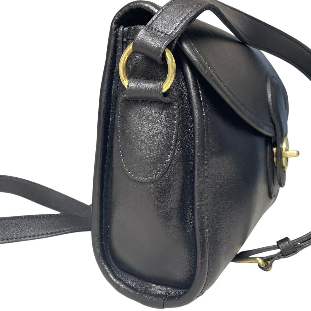 【美品】オールドコーチ USA製 9908 デボンバッグ ショルダーバッグ 黒