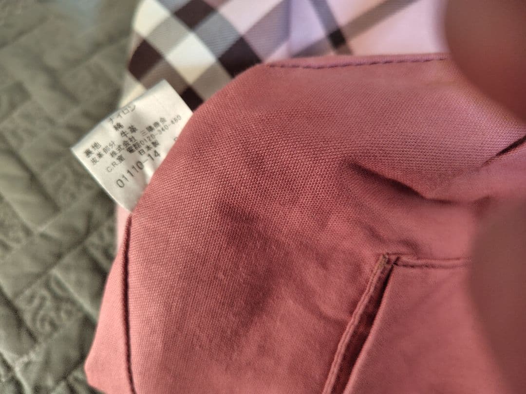 バーバリーブルーレーベル　BURBERRY ピンクノバチェック トートバッグ