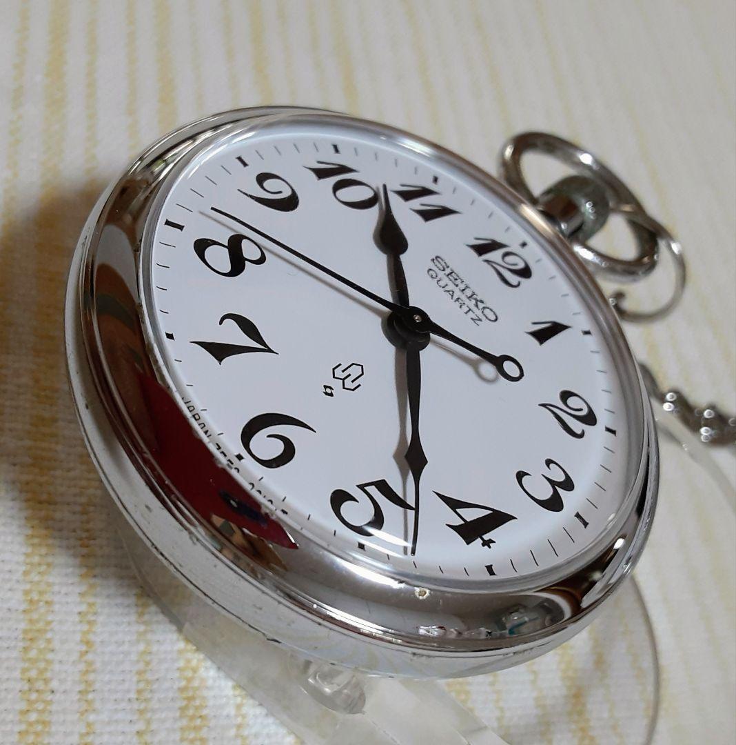 サンバ様御依頼1988年SEIKO諏訪工場製懐中時計鉄道時計　7550−0010