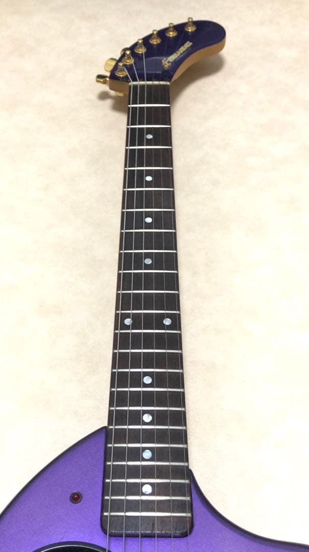 【美品】ZO-3C メタリックパープル アンプ内蔵ミニギター ソフトケース付