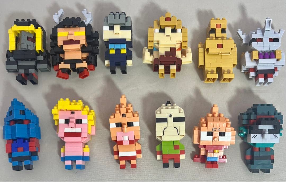 まとめ ナノブロック ミニナノ キン肉マン 第1弾 ＆ 第2弾 全12種