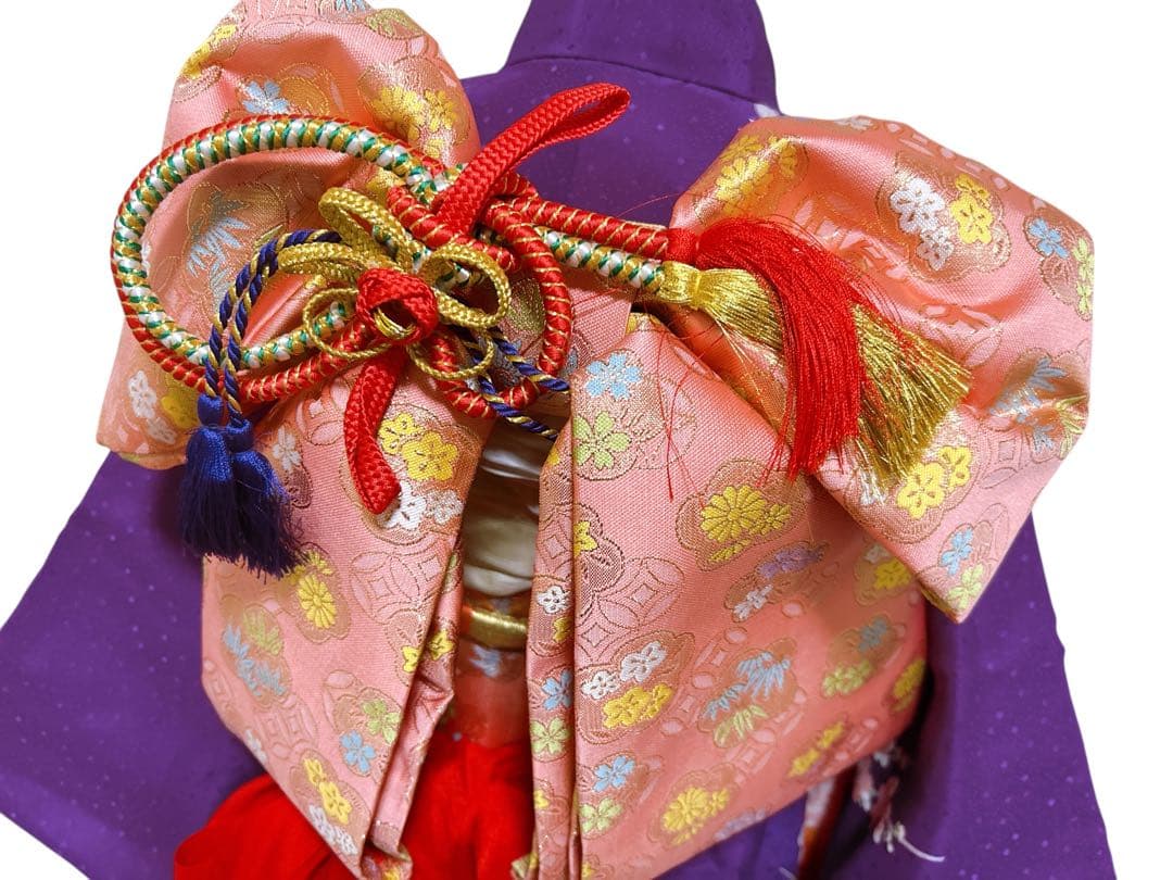 正絹フルセット♡七五三　7歳　女の子　紫　一式　ピンク