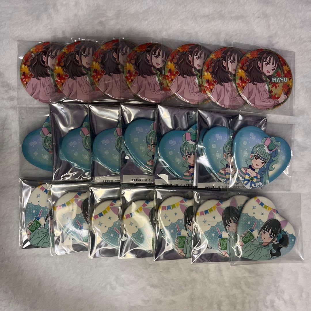 まゆ キュアリリアン わんだふるぷりきゅあ 缶バッジ まとめ わんだ