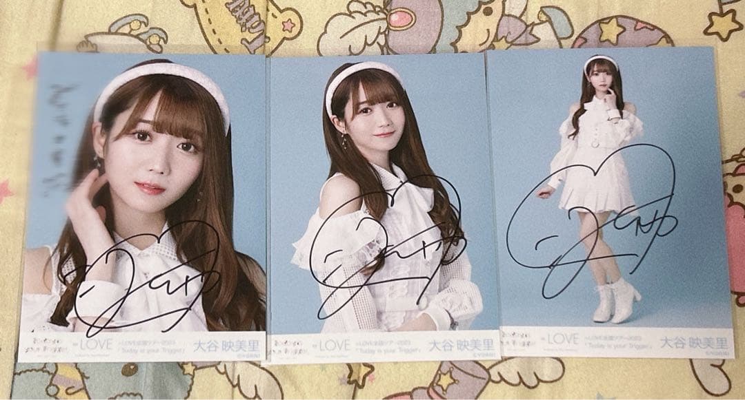 イコラブ 大谷映美里 直筆 生写真 この空がトリガー 歌唱衣装① コンプ
