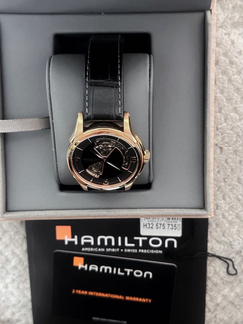 Hamilton 自動巻き 腕時計 ゴールド/ブラック