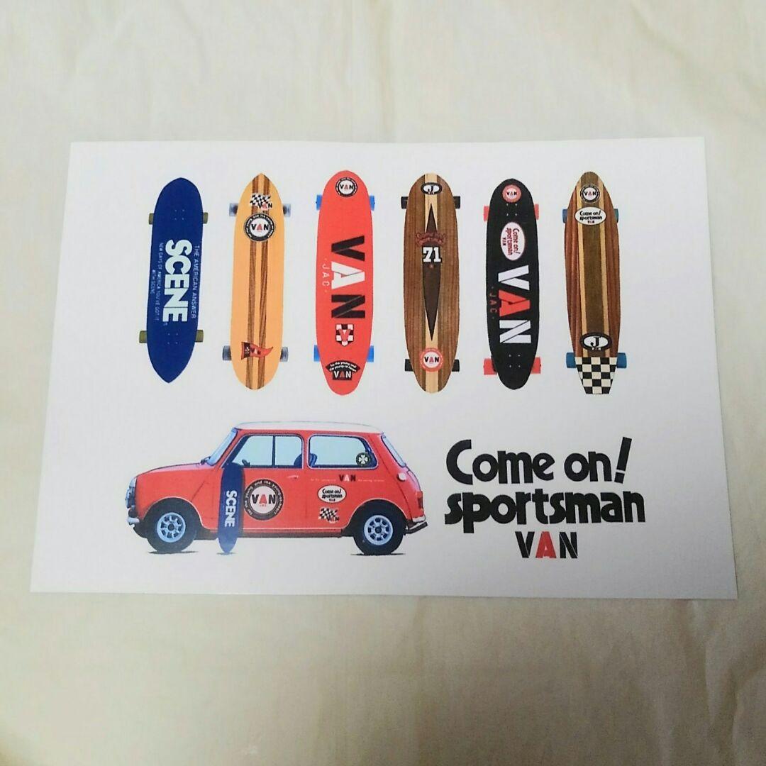 ヴァンヂャケット アートポスター 最高 非売品 サーフボード 極美／未使用