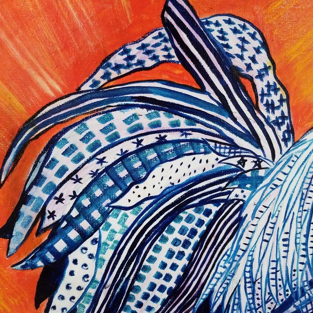 油絵 専用品モダンなめんどり 2