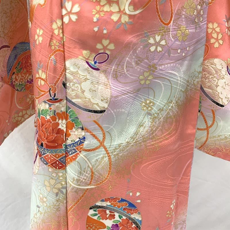 507ag59,帯揚げ帯締めしごき□七五三 小柄な七歳 着物&袋帯