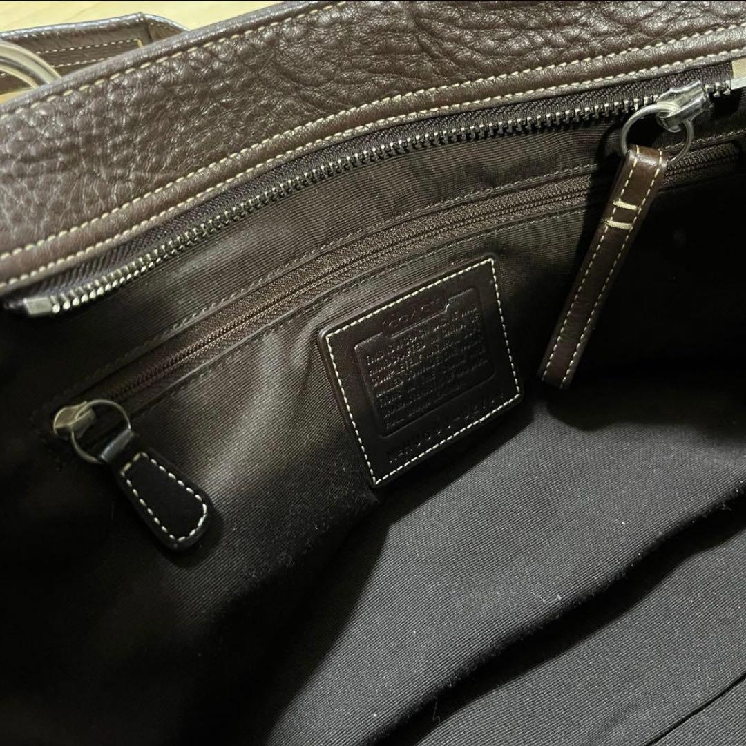 old coach レザー ハンドバッグ