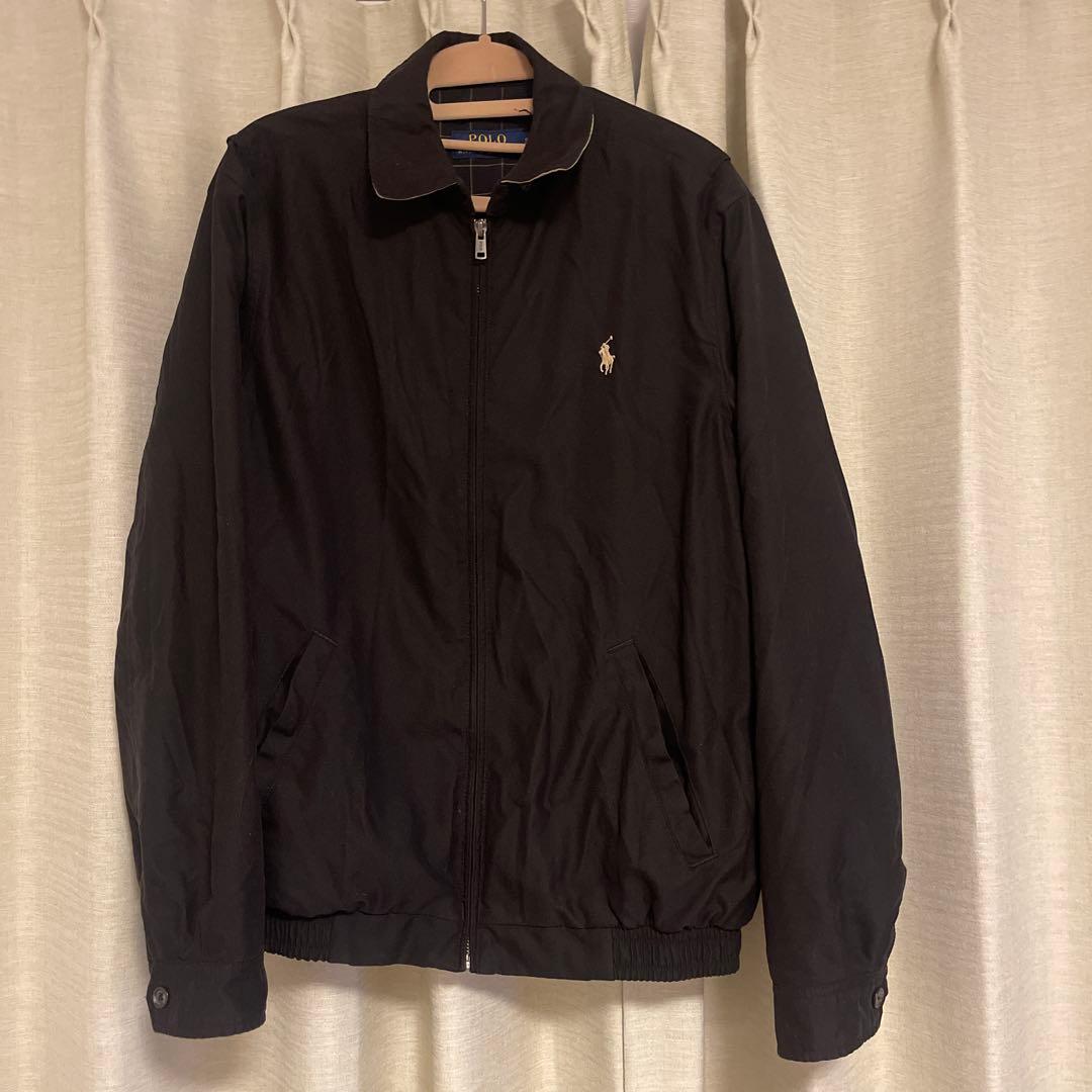 Ralph Lauren 黒 ジャンパー ポロロゴ刺繍 POLO RALPH LAUREN - CHAPS RALPH LAUREN ポロベア 刺繍 ハーフジップ