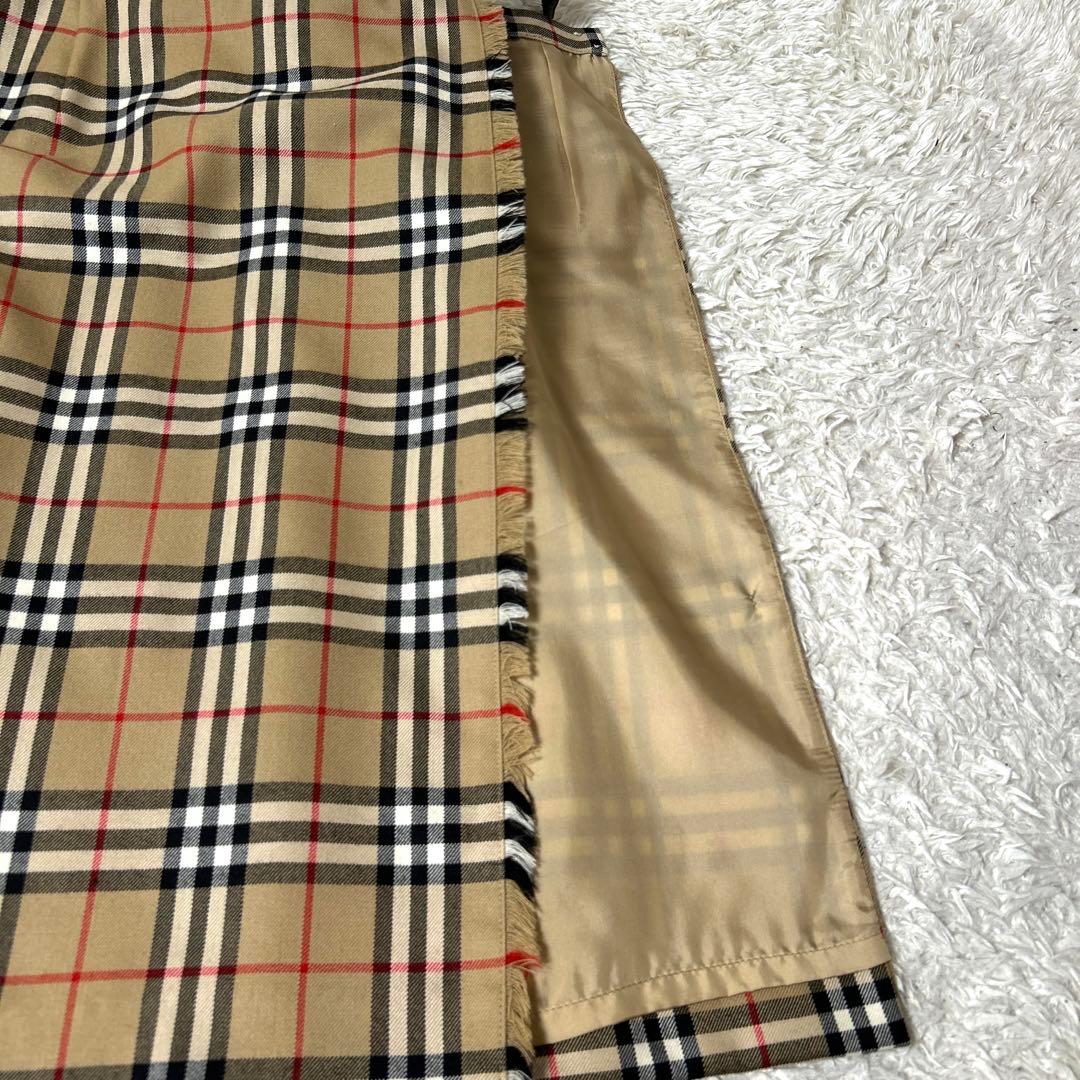 【極美品】BURBERRYS ノバチェック巻きスカート革ベルト サイズ38 M