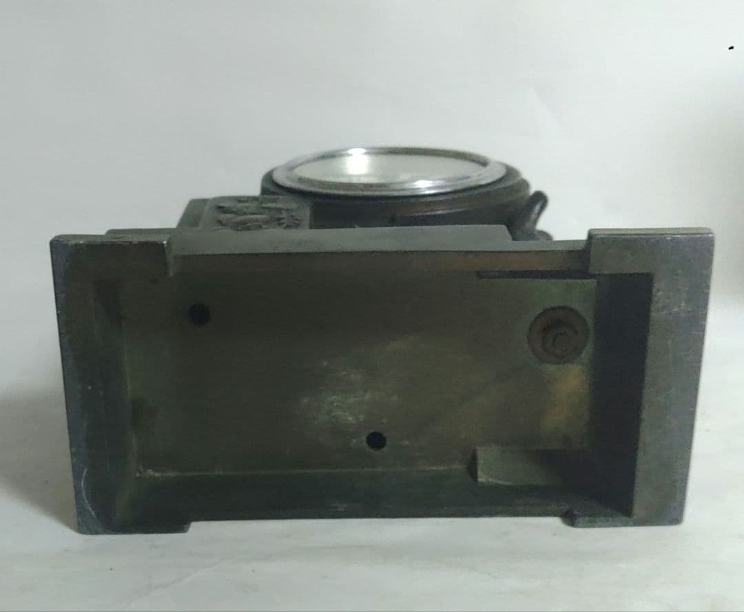 ブロンズ 置時計 昭和レトロ ゼンマイ 稼働品 - yellows.co.jp 日本