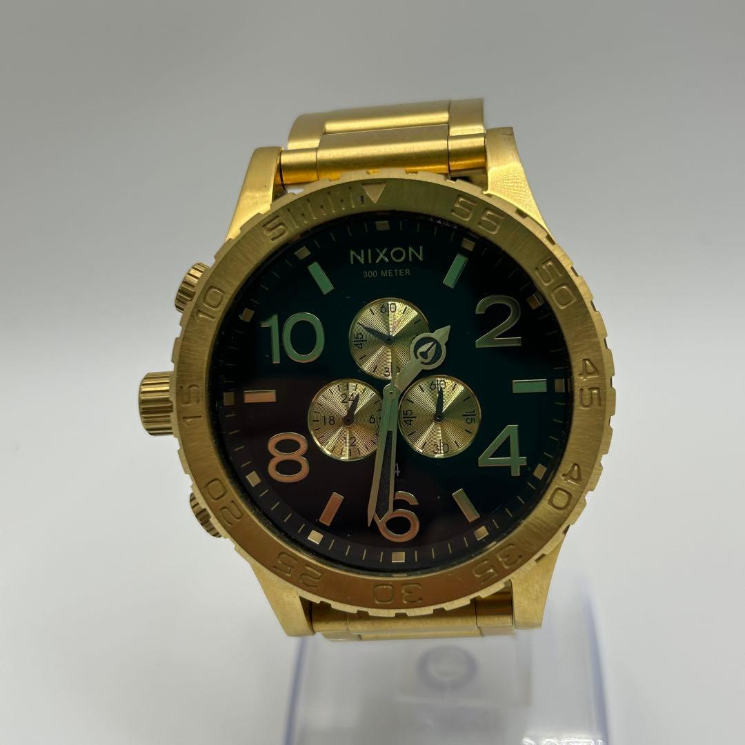 【美品】NIXON THE 51-30 CHRONO 黒金 腕時計 動作良好