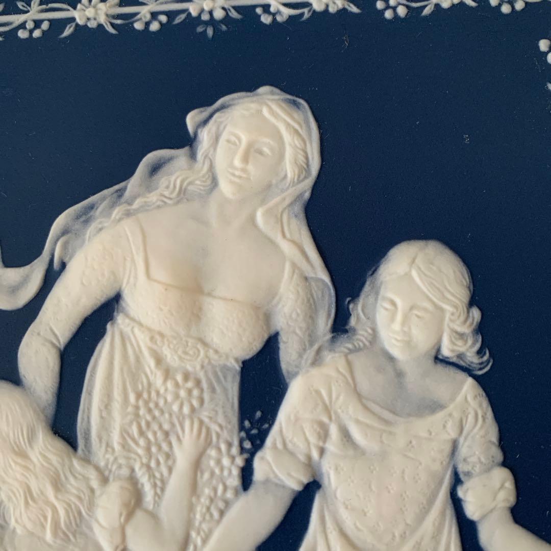 ビンテージ　ビレロイボッホ　ハンドペイント　ハンドメイド　飾り陶板　1978年