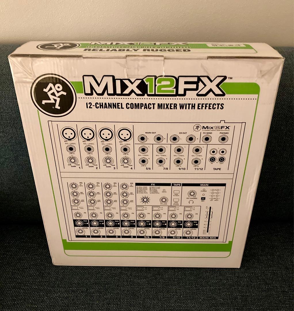 新品未使用　MACKIE MIX12FX　マッキー ミキサー