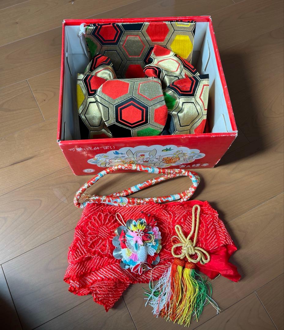 七五三 はこせこセット 髪飾り　女児　7歳 まとめ売り