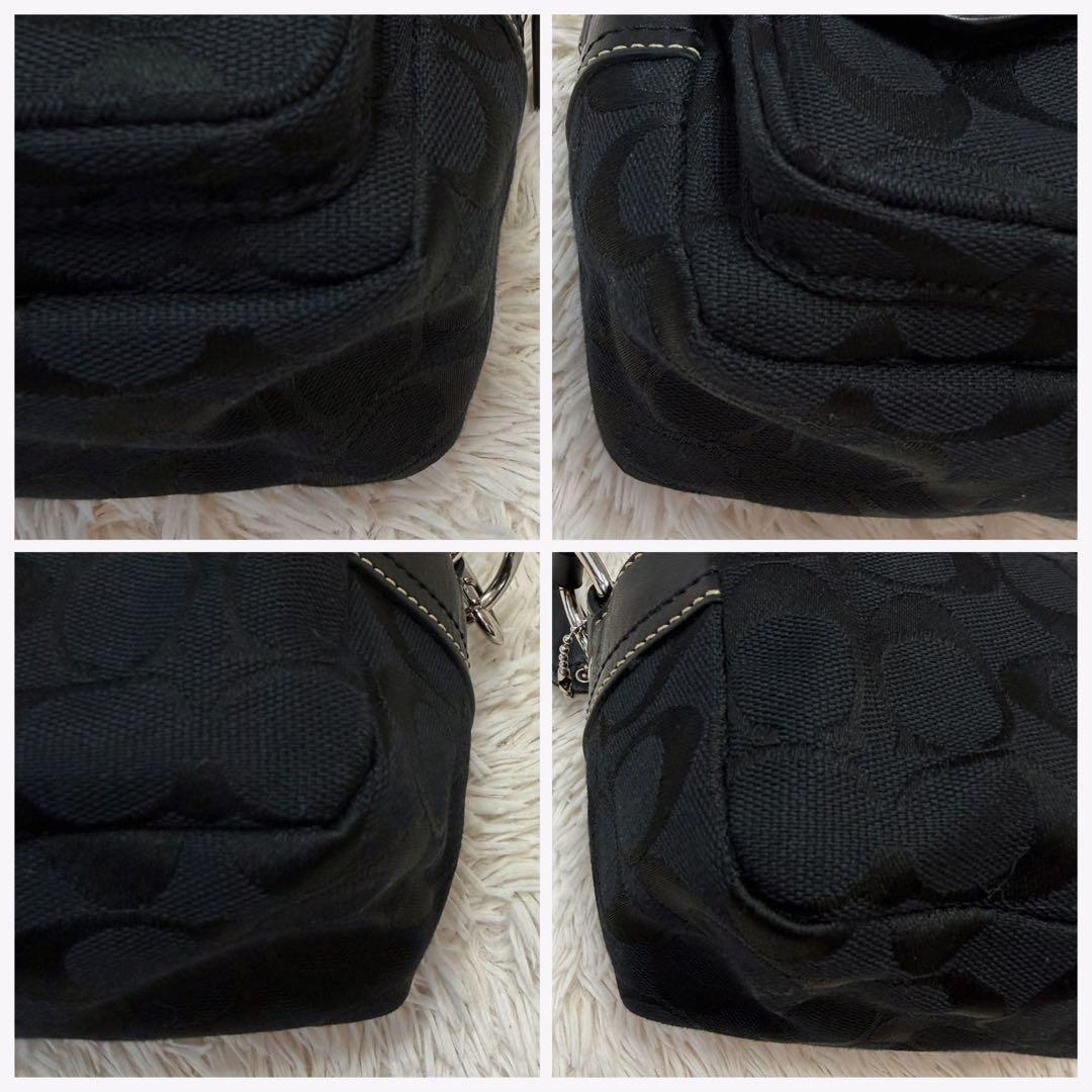 美品✨ COACH コーチ シグネチャー ターンロック アクセサリーポーチ