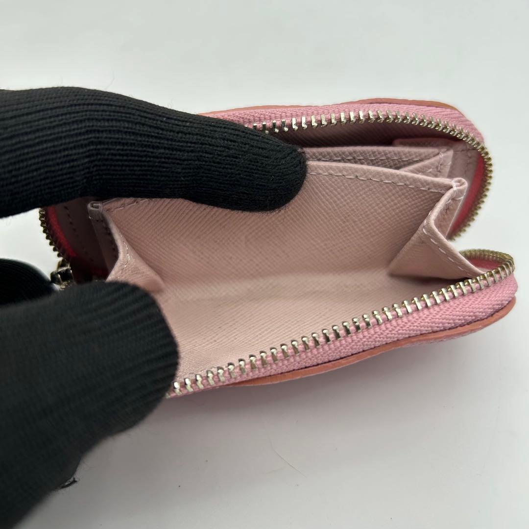 未使用級　A.D.M.J　モーツァルト　ケース　クリスタル　レザー　ピンク