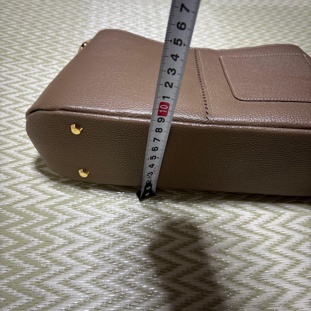 ATAO ブラウンレザー ショルダーバッグ