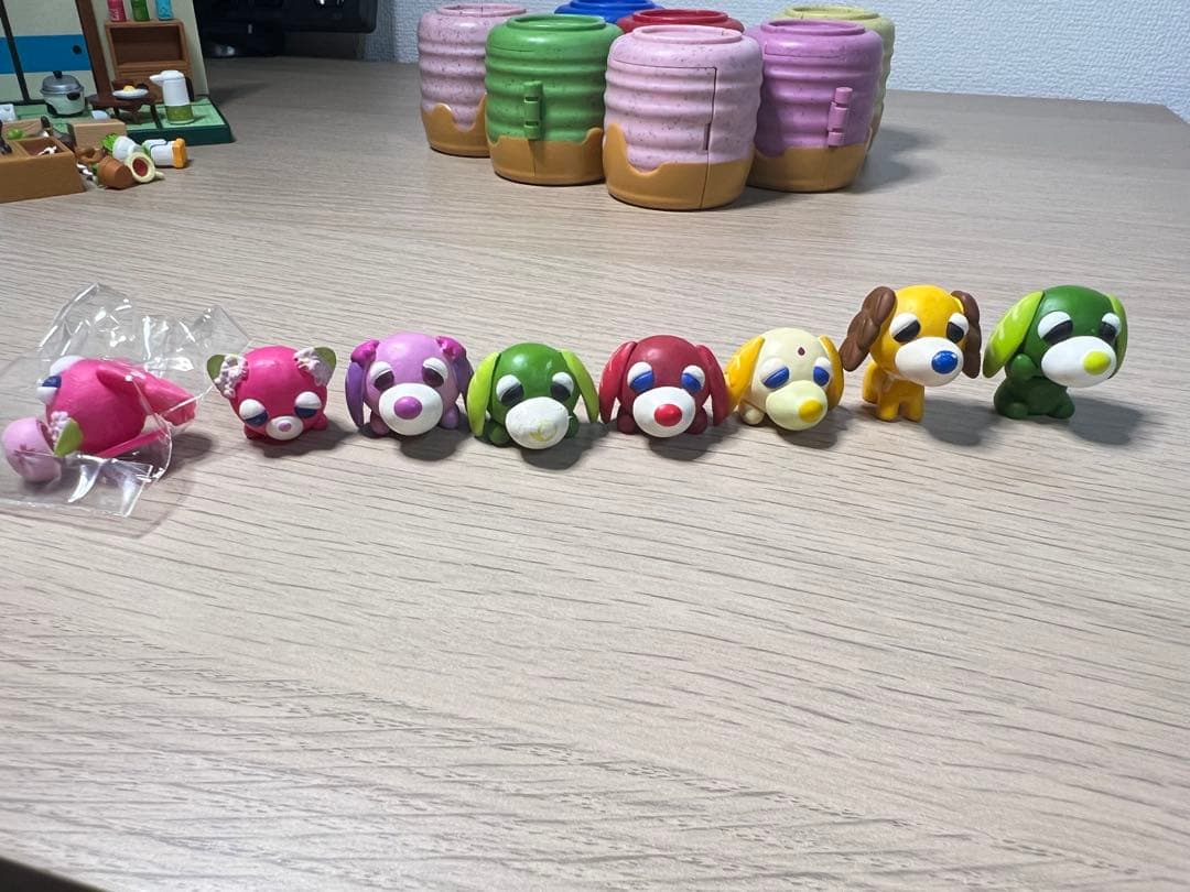 セガトイズ　お茶犬湯のみの小部屋　7個セット　なごみの家