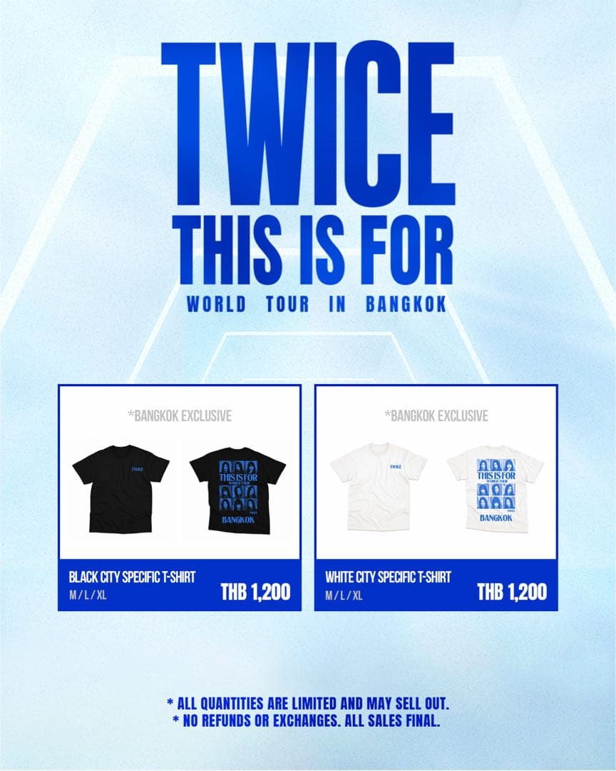 TWICE バンコク　オフィシャルグッズ　Tシャツ