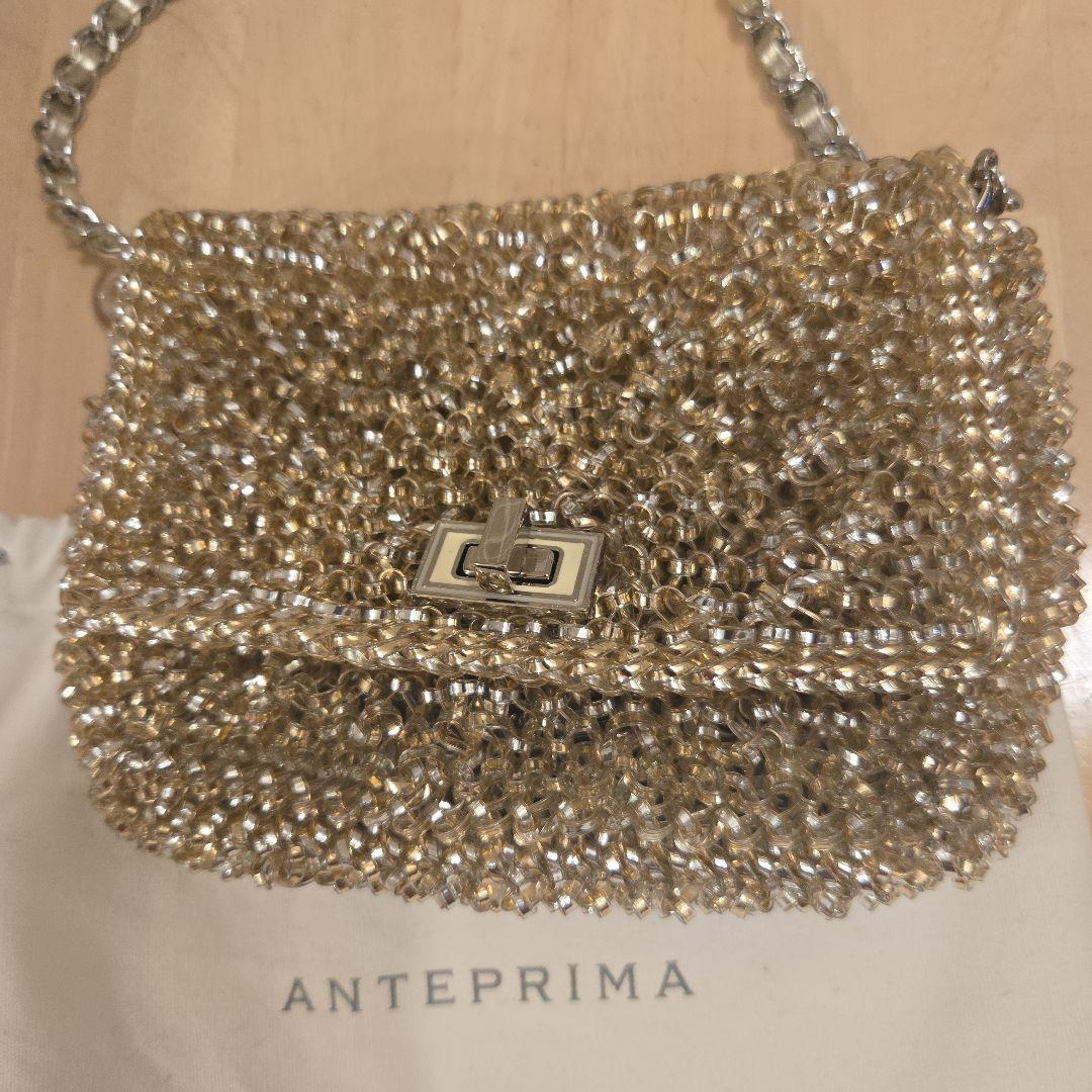 ANTEPRIMA ゴールド パーティーバッグ　美品！