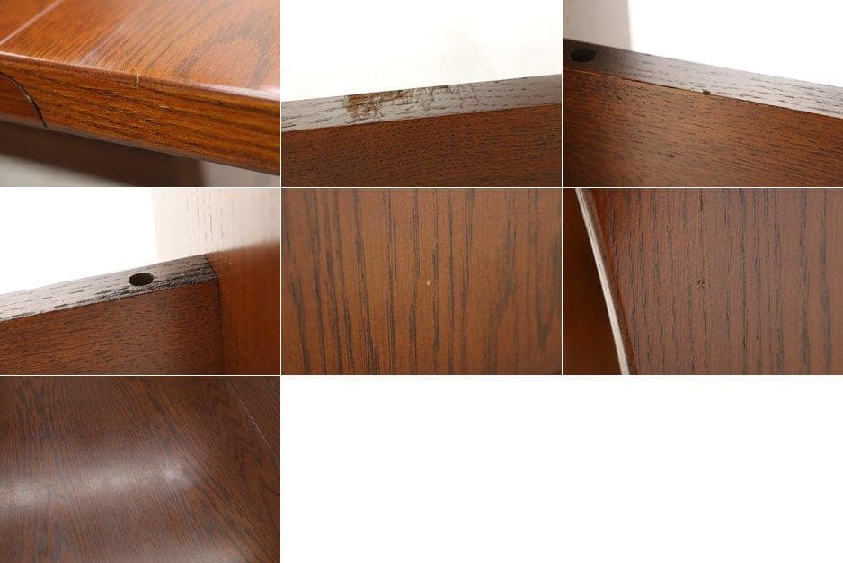 三越家具 ブルージュ 楢材 クラシカル バタフライ ダイニングテーブル 机