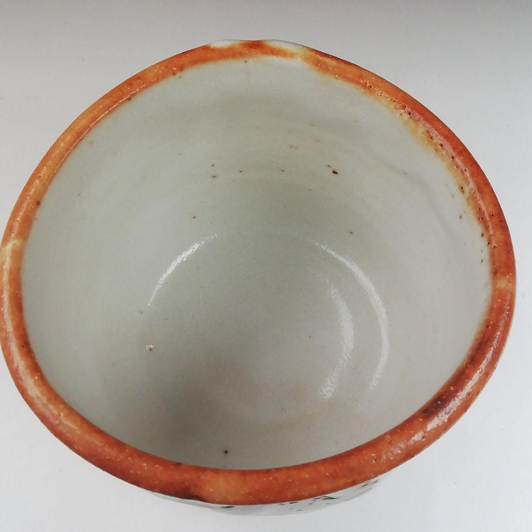 T520 茶碗 『志野茶碗』『卯花墻写』『菊泉窯 田中源彦 造』 共箱