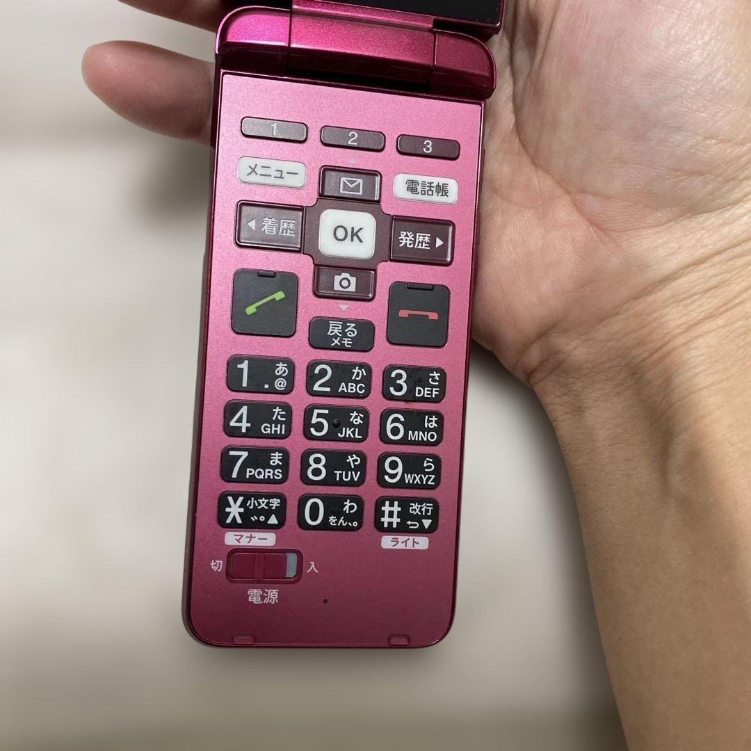 初期化済】かんたんケータイ KYF41 卓上ホルダー付 au ガラケー