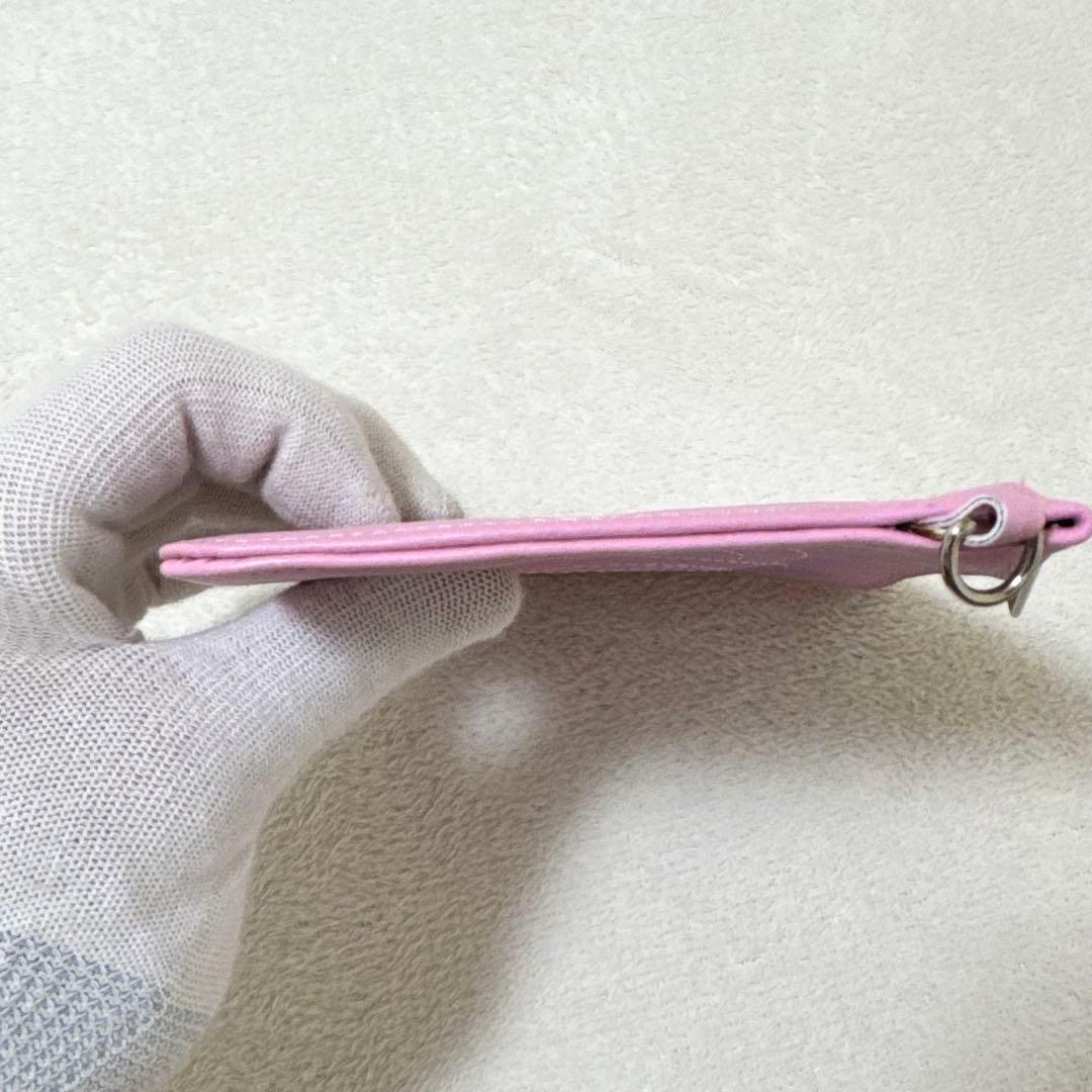 美品✨CHANEL ケース　ココマーク　レザー　ピンク　パープル