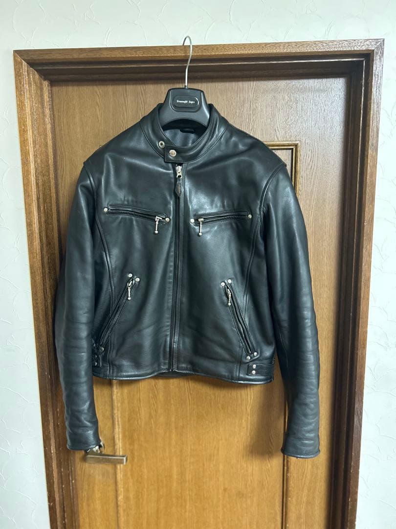 MOTO FIELD ライダースジャケット ブラック L メンズ