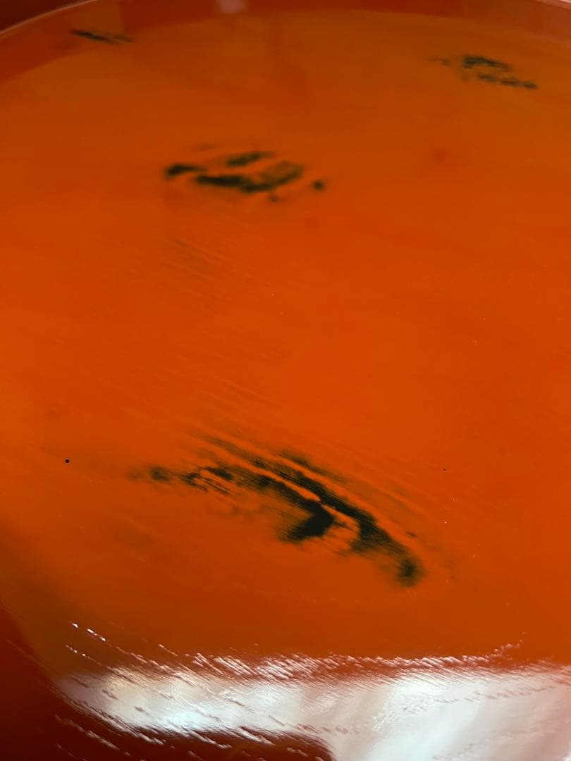 根来塗　大きな丸盆　木製　島安汎工芸製作所　長期保管品