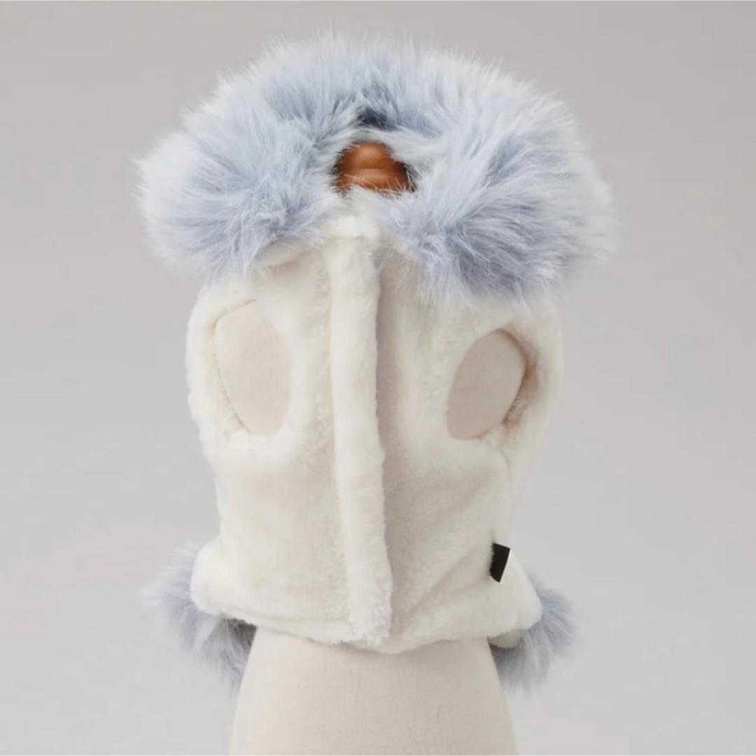 Trilly tutti Brilli】 ファー付 ホワイト グレー 犬服 S