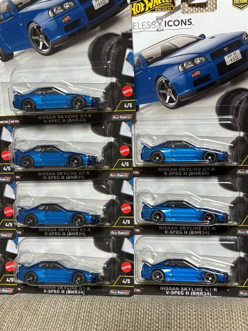 10台 スカイラインGT-R V-スペックⅡ R34 BNR34 ホットウィール