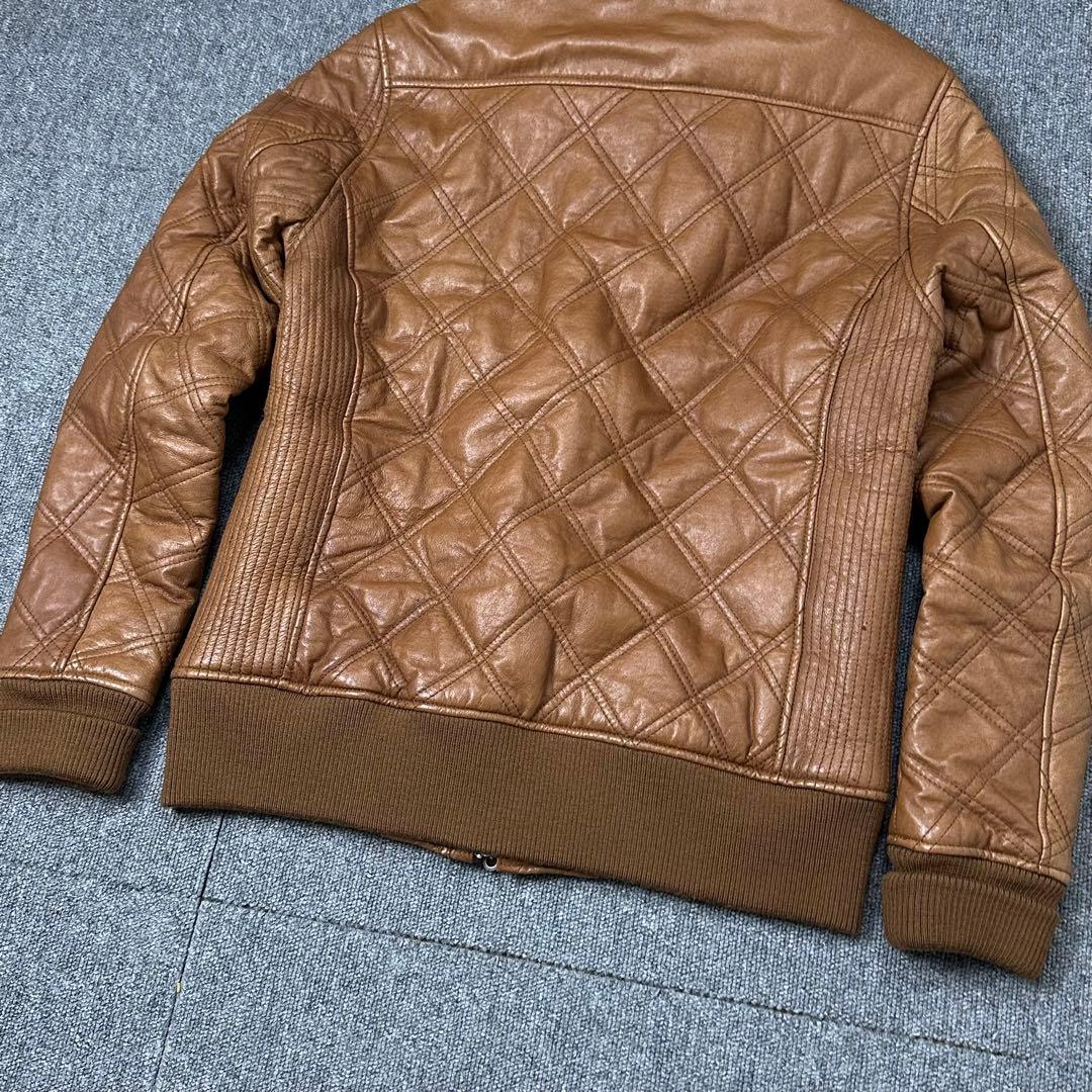 00s Leather jacket レザージャケット キルティング ブルゾン