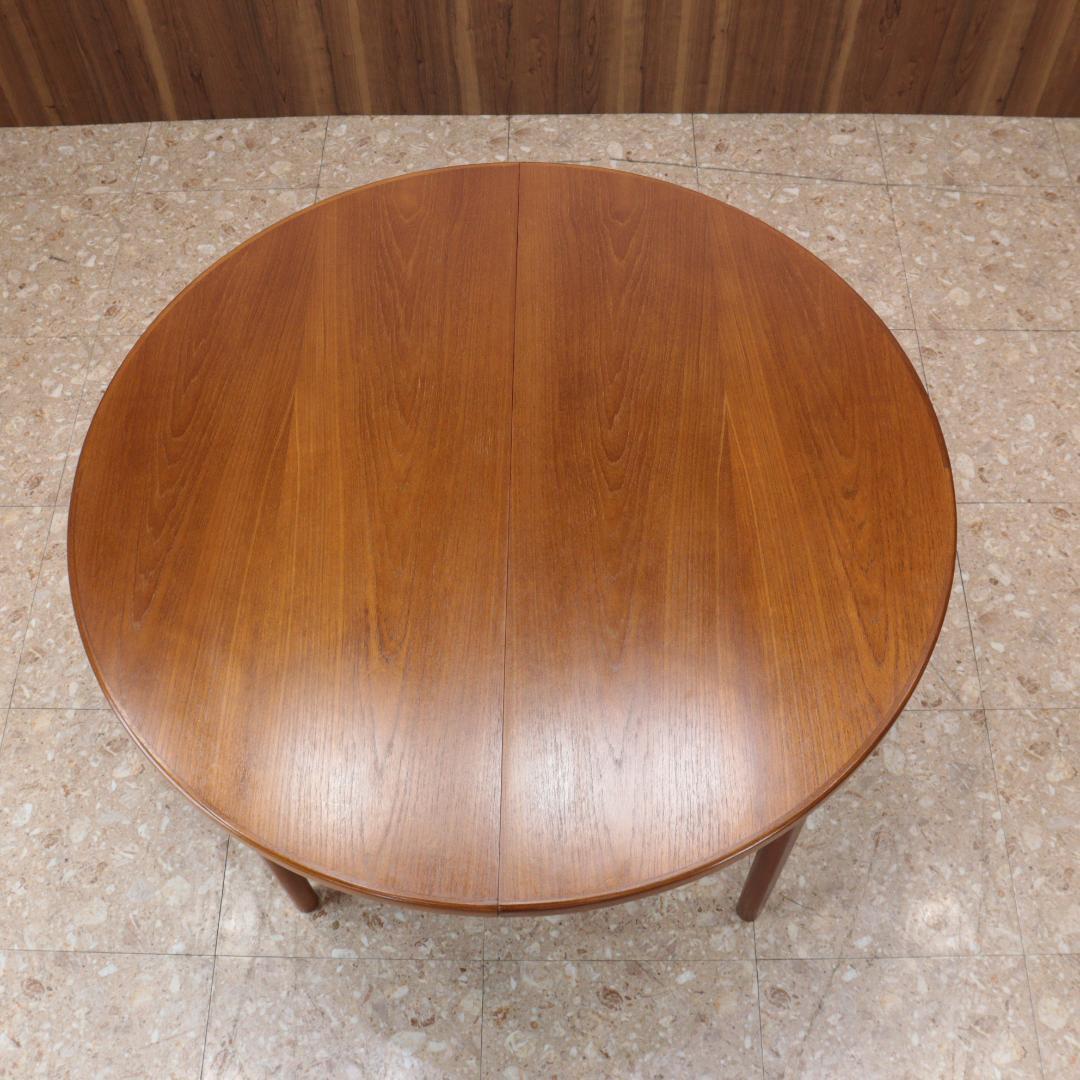 ダイニングテーブル ラウンド 伸長式 マッキントッシュ イギリス チーク