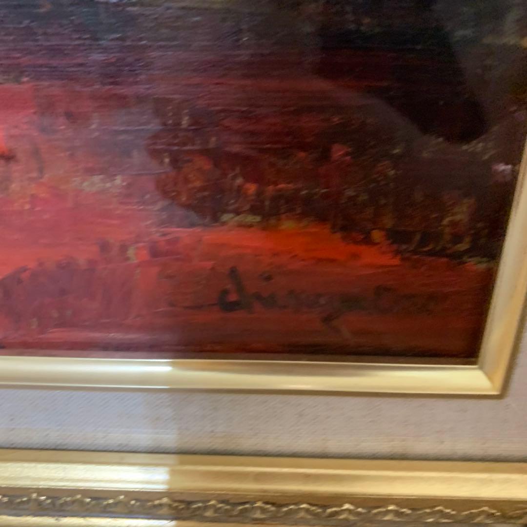 小野知久 油絵 赤富士