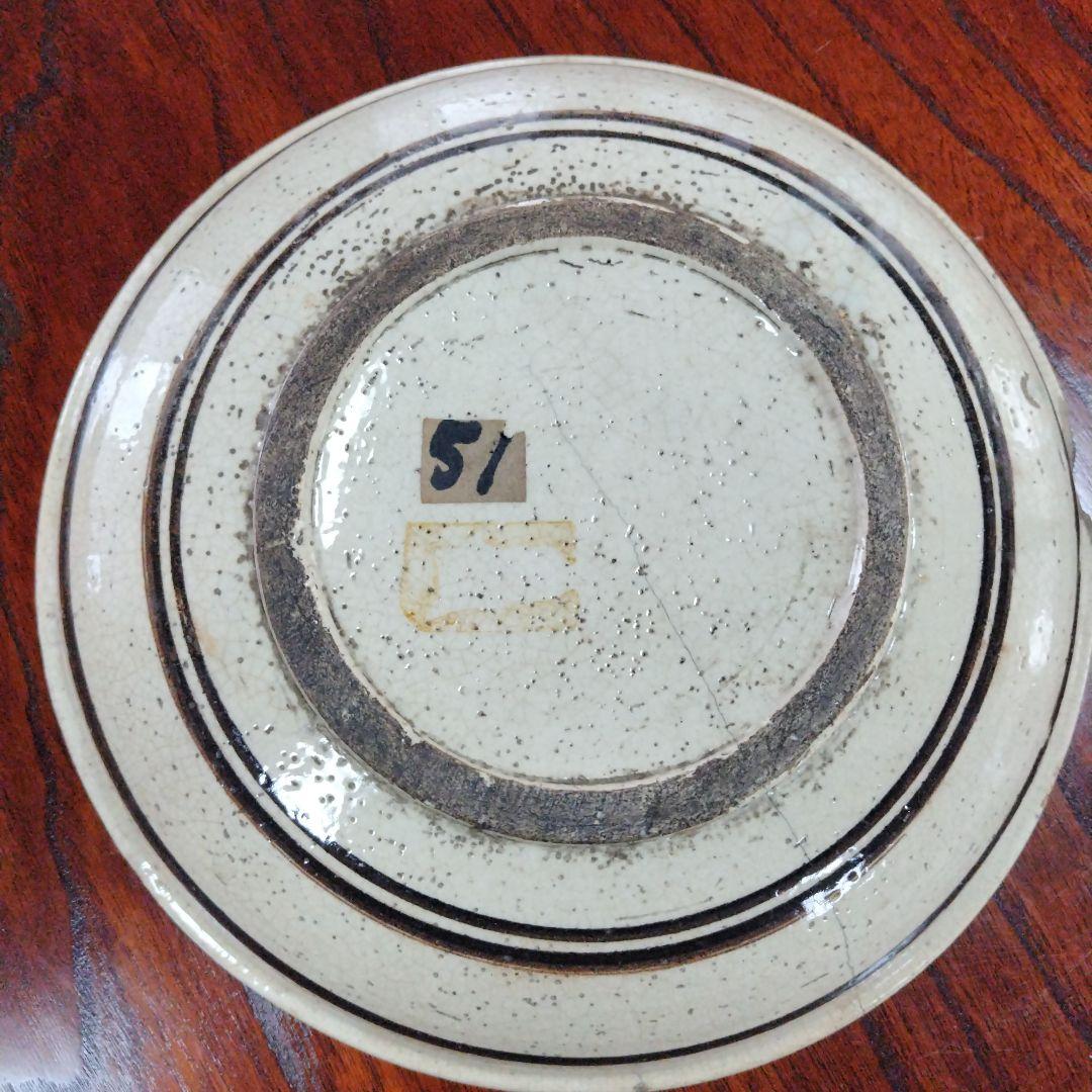 装飾陶器皿 桃山時代～江戸時代 唐津 古志野 絵志野 鳥絵 皿 瀬戸