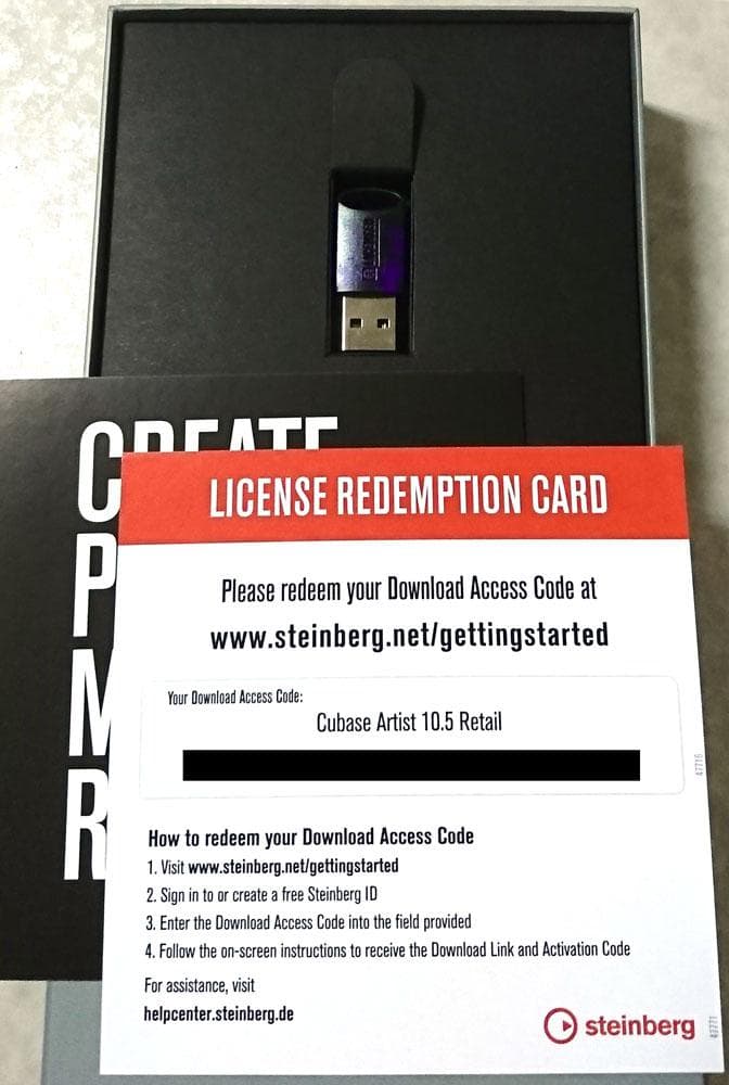 Cubase Pro 10.5+USB-eLicenser Steinberg Cubase Pro 10 eLicenser