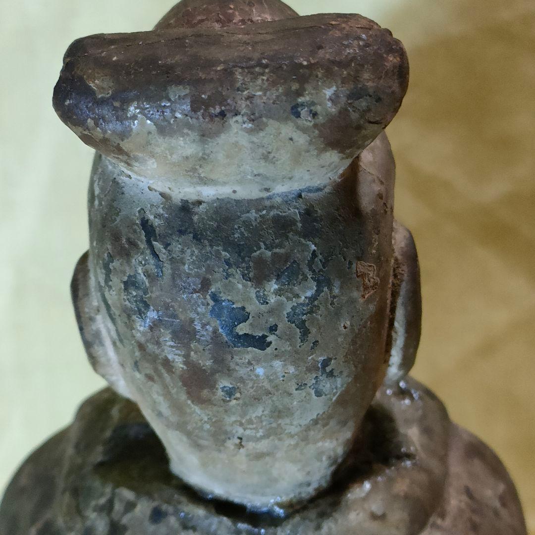 加彩人物俑 侍者 中国古陶 古玩 - メルカリ