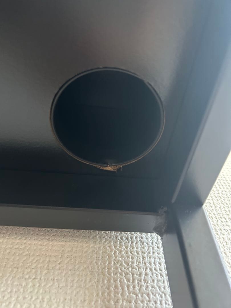 IKEA ALEX デスク 100×48cm ブラックブラウン 配線収納付き