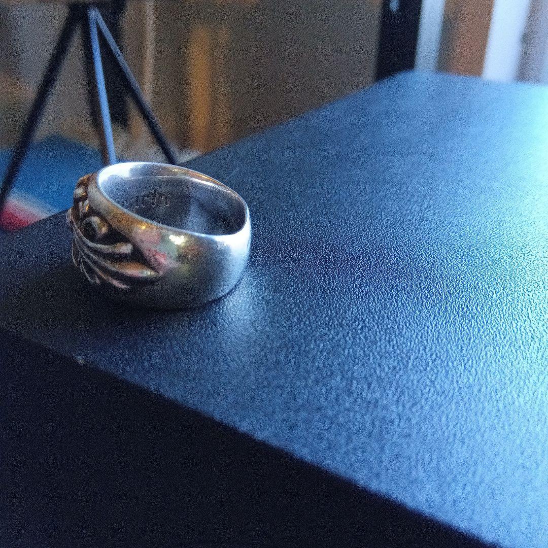 クロムハーツ　フローラルクロスリング　15号