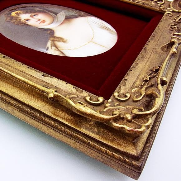 希少・KPMベルリン 】ルイーゼ王妃 陶板画／額装 アンティーク 投資