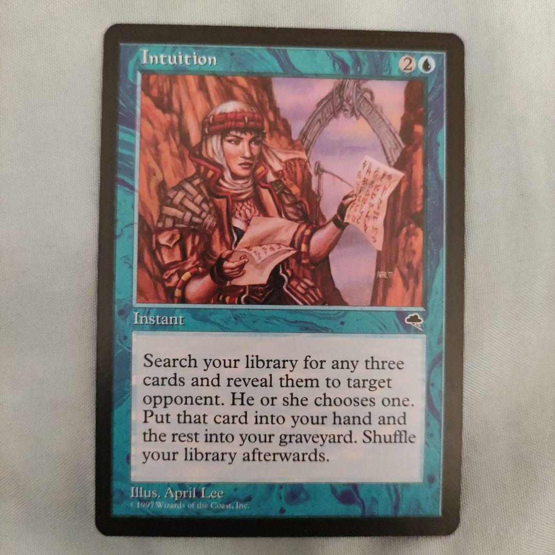 超希少】直観/Intuition ジャッジ褒章 foil 再録禁止！！ MTG 直観