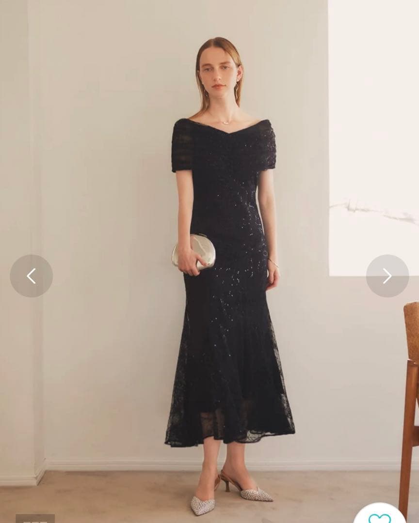 【美品】Leja 2wayレース花柄オフショルダードレス/オケージョンドレス