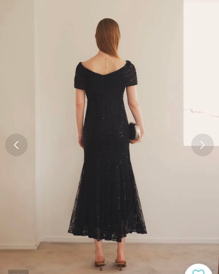 【美品】Leja 2wayレース花柄オフショルダードレス/オケージョンドレス