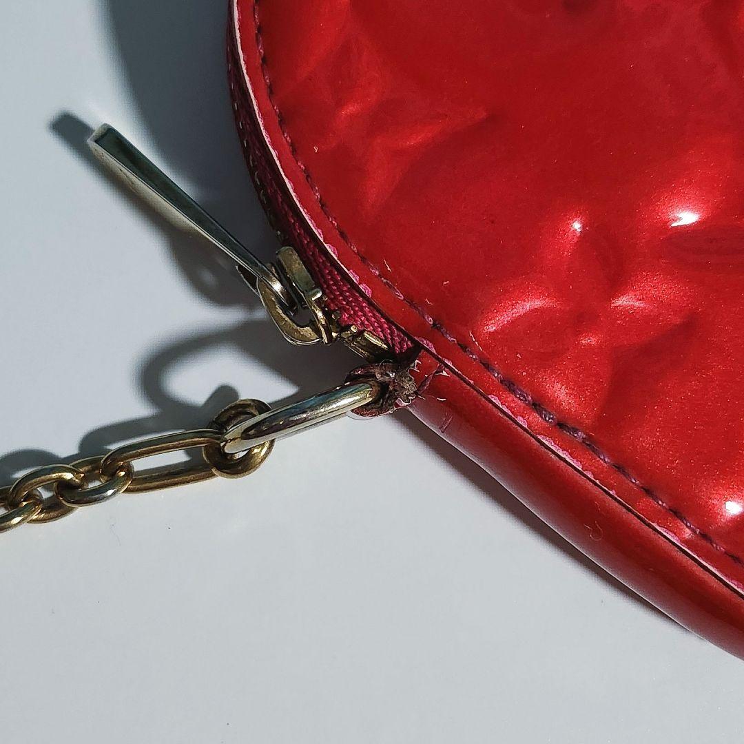 ルイヴィトン モノグラム ヴェルニ ポルトモネクール　ハート ケース