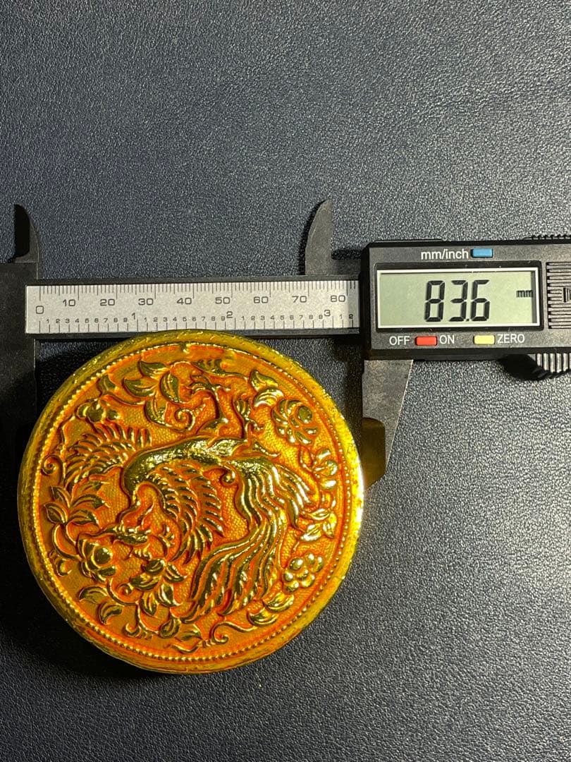 中国骨董品　古美術品　乾隆年製銘　鳳凰図案化粧箱　古賞物　時代物　希少レア