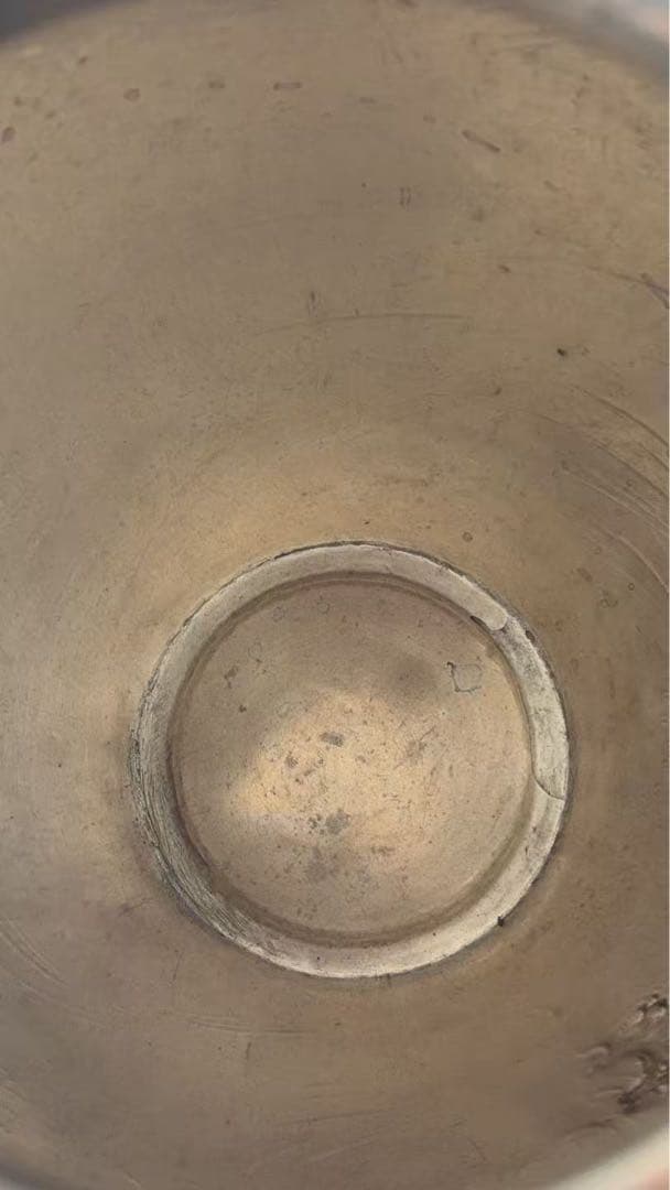 銀花瓶 純銀刻 三越刻 政 未使用