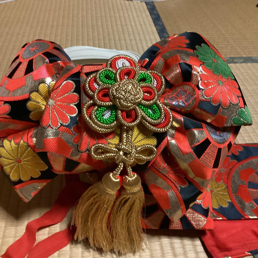 七五三小柄七歳フルセット　帯幅14センチ　草履21センチ